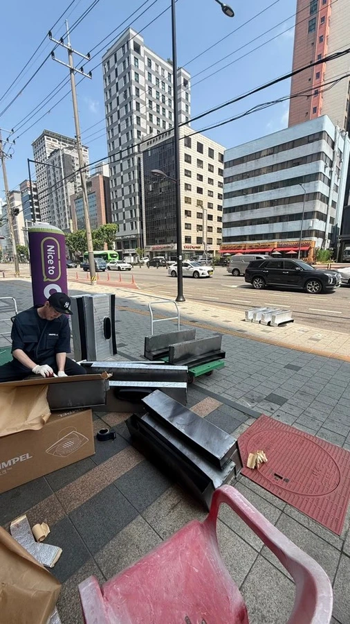 광화문 환기청정기시공 현장 사진